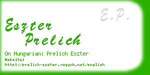 eszter prelich business card